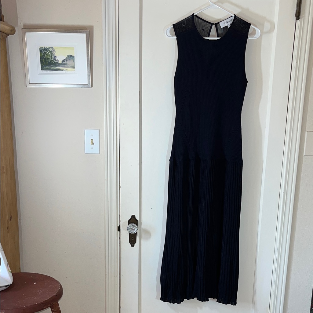 10 Crosby Derek Lam Black Sleeveless Maxi Dress 12 Euc
